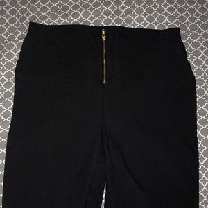 Dress Pants with front Gold Zipper